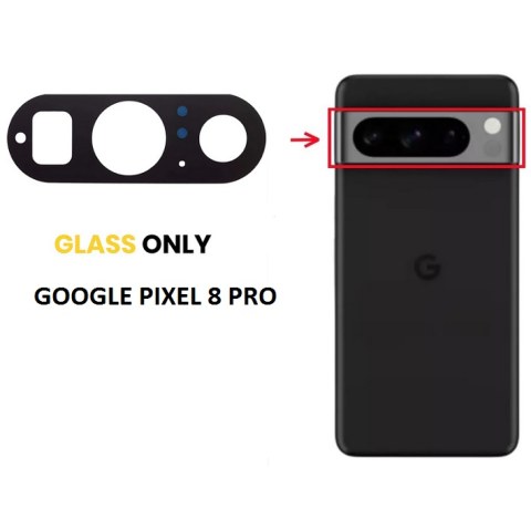 Τζαμάκι κάμερας Google Pixel 8 PRO (GC3VE, G1MNW) 2023 Repair part back camera glass only OEM Bulk