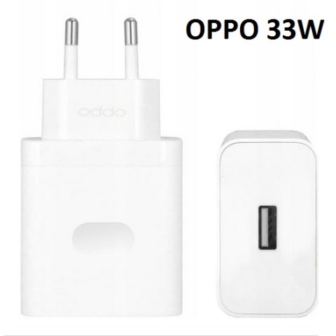 Γνήσιος φορτιστής Power Adapter OPPO 33W (VCB3HAEH) 3A Fast charger Port 1 x USB A White Bulk