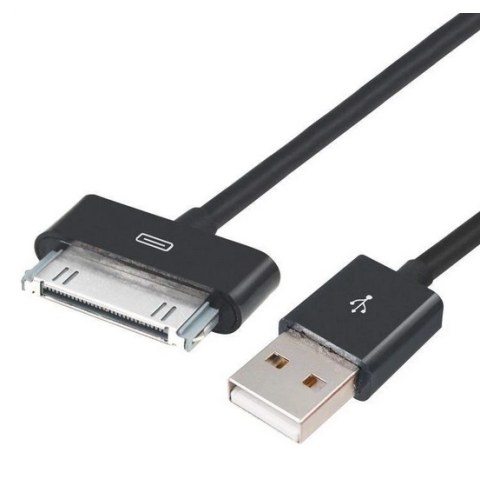 Καλώδιο iPhone / iPod MA591G/B (30 PIN) USB A OEM Black μεταφοράς δεδομένων και φόρτισης iPhone 4, iPad και iPod USB 