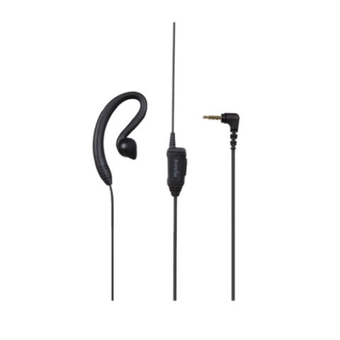 Handsfree earphone for Hytera EHS31 (Jack plug 3.5mm) Black earpiece C-Earset in-line Mic/PTT