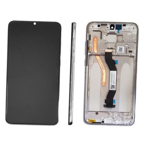 Οθόνη σετ LCD Xiaomi Redmi Note 8 Pro (M1906G7G) Silver Display OEM Touch screen with digitizer & frame Bulk
