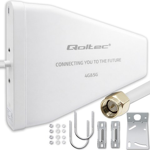 Antenna Directional base Yagi QLT 57061 9dbi (600-2700 / 3300-3800MHZ) cable RG58/U SMA Connectore BOX