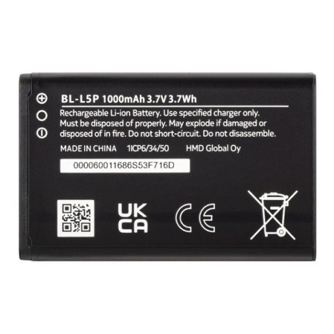 Mπαταρία Nokia BL-L5P HMD 105 2024 / 106 / 110 OEM Li-Ion Polymer 1000mAh Bulk