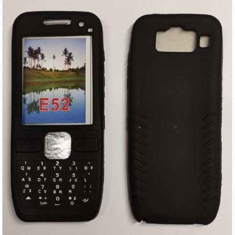 Θήκη από silicon για το Nokia E52 σε μαύρο χρώμα
