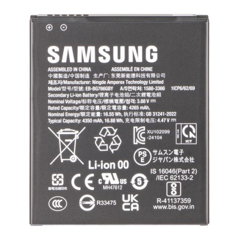 Original Battery EB-BG766GBY for Samsung Galaxy XCover7 Pro SM-G766 Lion 4350 3.88V SVP BOX 