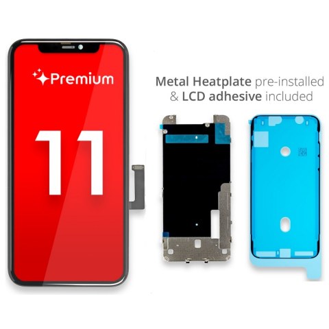 Οθόνη σετ LCD iPhone 11 (A2221) SWAP DISPLAY INCEL PREMIUM IC Removable with frame and parts BOX