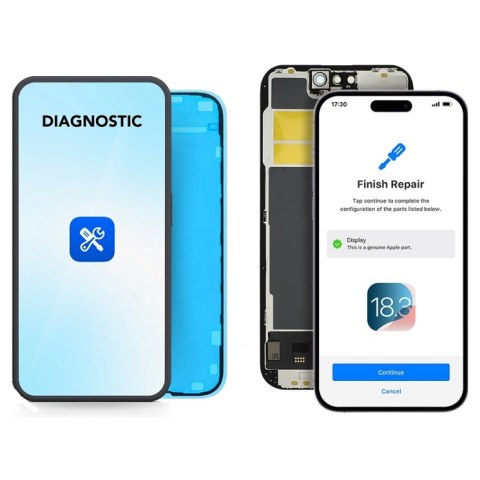 Οθόνη σετ LCD iPhone 15 PRO (A3102) 6.1 2023 Display SOFT OLED 120HZ DIAGNOSTIC NO WARNING MESSAGES Touch screen with Digitizer Box 