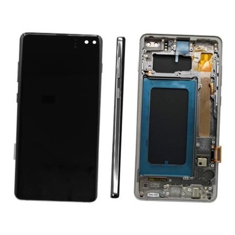 Οθόνη σετ LCD Samsung G975F Galaxy S10+ Black Prism (Complete Frame Display SOFT OLED touch screen with digitizer) BOX
