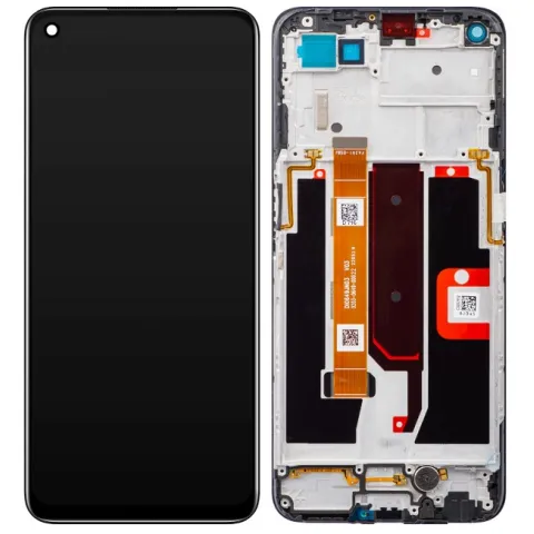 Γνήσια οθόνη σετ LCD Oppo A74 5G / A54 5G (CPH2197, CPH2263, CPH2161, PDYM20, PDYT20) 2021 Black complete Display Touch screen Digitizer w/frame SVP BOX ORIGINAL