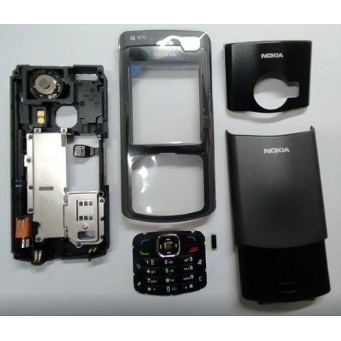 Γνήσια πρόσοψη set NOKIA N70 Black set 5 pcs ORIGINAL