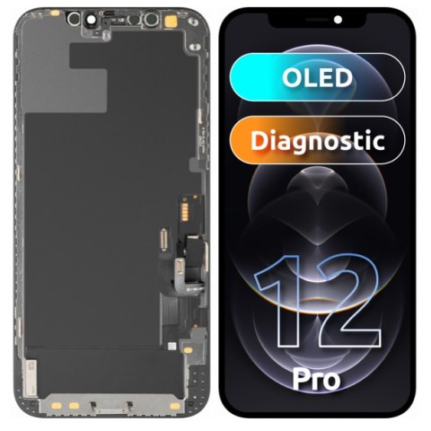 Οθόνη σετ iPhone 12 / 12 PRO Display OLED / DIAGNOSTIC - NO MESSAGE Touch screen Digitizer Black Box