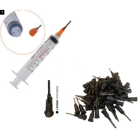 Μύτη για σωληνάριο πάστας Flux διαμέτρημα TIP Needle 1.65mm (πακέτο 50 τεμαχίων) Blister