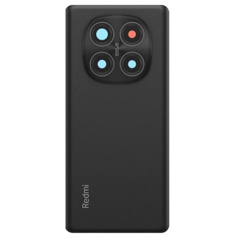 Καπάκι μπαταρίας Xiaomi Redmi Note 14 PRO 4G (24116RACCG) 2025 Battery cover Black OEM σε μαύρο χρώμα με εξαρτήματα Τζαμακια καμερών Blister