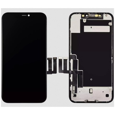 Set LCD iPhone 11 (A2221) PREMIUM DISPLAY INCELL X07 with frame Steel Plate and parts BOX