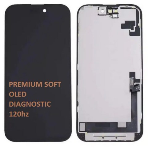 Οθόνη σετ LCD iPhone 16 PRO MAX 6.9 A3296 PREMIUM Display SOFT OLED 120HZ DIAGNOSABLE with frame and parts Box