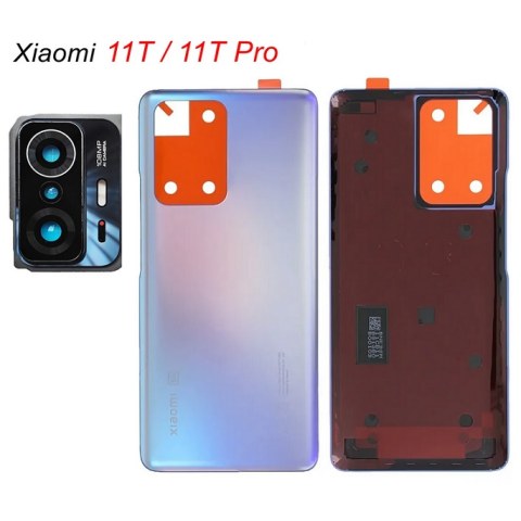 Γνήσιο καπάκι μπαταρίας Xiaomi 11T 5G (21081111RG) / Xiaomi 11T Pro 5G (2107113SG, 2107113SI) Back Battery cover Light Blue glass σε γαλάζιο ασημί χρώμα Box ORIGINAL (ΕΞΑΝΤΛΗΘΗΚΑΝ)
