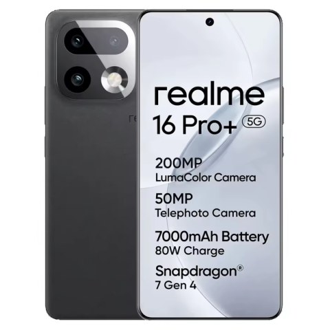 Smartphone Realme 16 PRO Plus 5G 12/512GB (RMX5131) 2026 Grey Lion 7000mah EU BOX