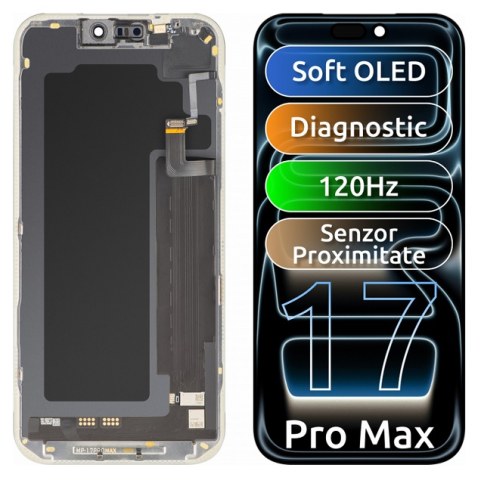 Σετ οθόνη iPhone 17 PRO MAX (SOFT OLED / SELF DIAGNOSABLE / 120HZ) Touch screen Digitizer BOX (ΕΞΑΝΤΛΗΘΗΚΑΝ)