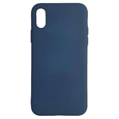 Ανθεκτική θήκη iPhone X/XS Silicon Blue μπλε σκούρο χρώμα