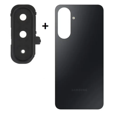 Γνήσιο πίσω καπάκι μπαταρίας Samsung A17 5G SM-A176B Black Rear back battery cover σε μαύρο χρώμα με τα τζαμάκια κάμερας ORIGINAL