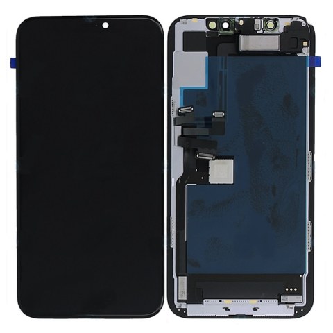 Γνήσια οθόνη σετ iPhone 11 PRO (A2215) 5.8 inch 661-14096 Black σε μαύρο χρώμα Display XDR OLED with touch screen digitizer SVP BOX ORIGINAL