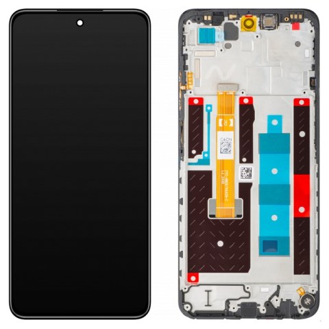 Γνήσια οθόνη LCD Xiaomi Realme 14x (RMX3943) 2025 Grey complete Display IPS Touch screen digitizer w/frame SVP BOX ORIGINAL