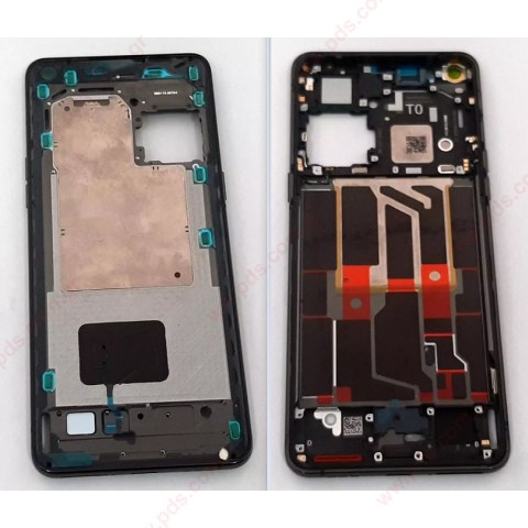 Πρόσοψη μεσαίο πλαίσιο για Oppo Find X5 PRO CPH2305 Black OEM housing Bulk