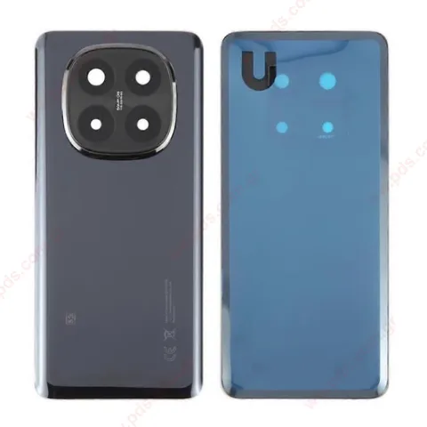 Καπάκι μπαταρίας Xiaomi Redmi Note 14 PRO Plus 5G (24115RA8EG) 2025 Black OEM battery rear cover (NO NFC) με τα τζαμάκια των καμερών Camera lens Blister