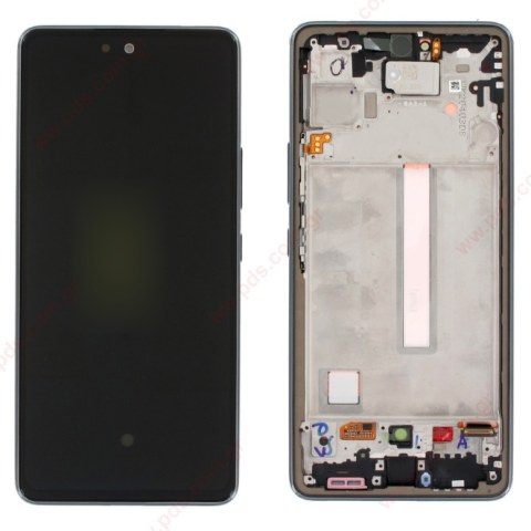 Γνήσια οθόνη σετ LCD Samsung Galaxy A53 SM-A536B Black W/Frame Display touch screen digitizer σε μαύρο χρώμα SVP BOX ORIGINAL