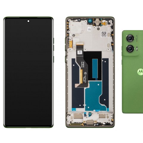 Γνήσια οθόνη Motorola EDGE 50 FUSION (XT-2429) 2024 Green Forest Display P-OLED Touch screen with digitizer and frame ORIGINAL (ΕΞΑΝΤΛΗΘΗΚΑΝ)