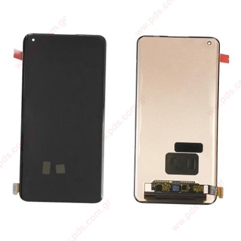 Οθόνη σετ LCD OPPO Find X5 PRO (CPH2305) Black NO/Frame Display OLED (FINGERPRINT FUNCTION) Touch Screen Digitizer σε μαύρο χρώμα Bulk