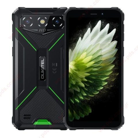 Κινητό τηλέφωνο Smartphone Oukitel G3 Rugged Phone 6'' HD+ Display 13MP Camera Android 14 (4+12GB 64GB) Lion 6300mAh Green BOX