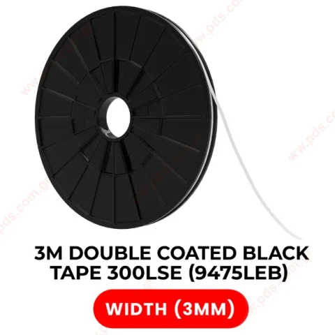 Αυτοκόλλητη ταινία  (3M Model # 9475LEB) Double Sided High Strength Polyester Tape 300LSE (3MM x 25M) Blister