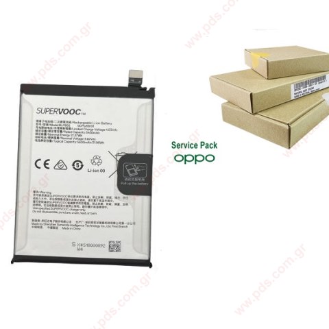 Γνήσια μπαταρία OPPO Reno 13 (CPH2689) 2024 BLPB55 Battery Lion 5600mah 3.9V SVP BOX ORIGINAL