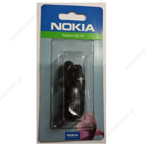 Γνήσια ακουστικά Nokia HDC-9P for Nokia 6310, 6210, 6110, 5110, 7110, TETRA Nokia THR850, Nokia THR880 Blister ORIGINAL