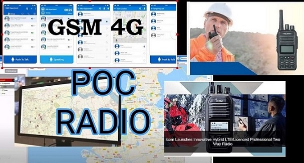 Transeiver POC Push-to-Talk over Cellular (PoC) 4G/WIFI