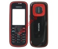 Original housing set Nokia 5030 Black red.