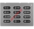 Original keypad T9 SonyEricsson W595 numeric for black and silver color