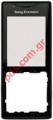 Original Sony Ericsson Frontcover ELM J10i2 metal black (w/hole version)