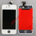 Lcd display Apple iPhone 4G (A1332) OEM White color whith digitizer