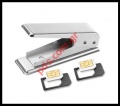 Πρέσσα κόφτης για κάρτες Micro SIM Cutter 4 SIM Adapter για τα iPhone 4G/iPad 3G (Silver) 1PCS