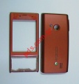 Original housing SonyEricsson HAZEL J20 Front and battery cover color Red