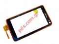 Original Nokia N8 touch screen panel in orange color