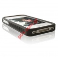 Bumper for iphone 4G/4S in black color