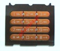 Original keypad T9 SonyEricsson W580i numeric Black/Orange
