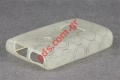 Transparent Invisible hard plastic case for SonyEricsson Xperia X10 Mini white clear circle