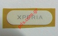 Original Logo label for battery cover SonyEricsson X10 Mini Pro (U20i) in White color