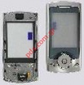 Original housing front cover Samsung U600 Platinum Silver whith len and keyoad board