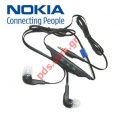 Original stereo headset Nokia WH-701 Stone Black Bulk (JACK CONNECTOR 3.5 MM) EOL