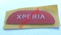   SonyEricsson Xperia X10 Mini Logo Label red (1 )